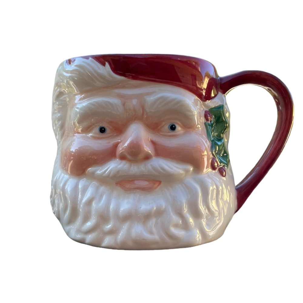 Teleflora Large Santa Claus Face Mug Ceramic Planter